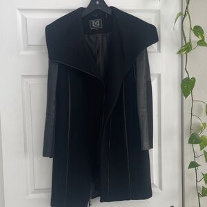 Dawn Levy Black Wool Coat